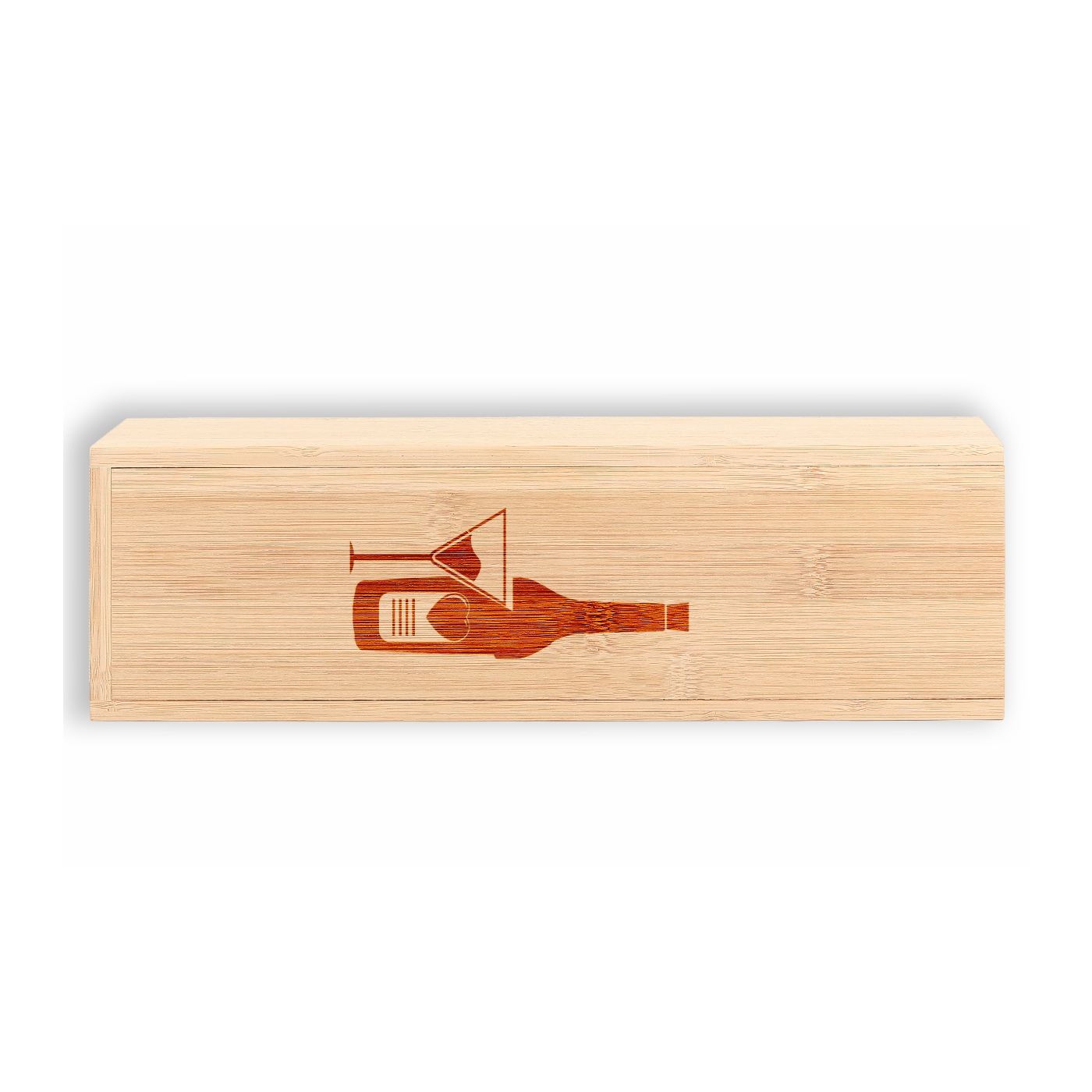 Bamboo Custom 1x Bottle Wine Box